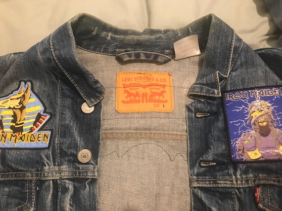 Denim Iron Maiden Powerslave Battle Vest - Etsy