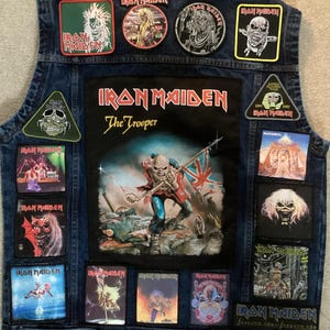 Iron Maiden Denim Battle Vest