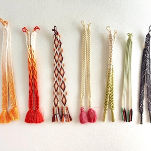 Vintage Japanese Haori Himo – No.7 | Very Good Condition | Handcrafted Orange Silk Cord | Kumihimo Braided Haori String | Kimono Accessory