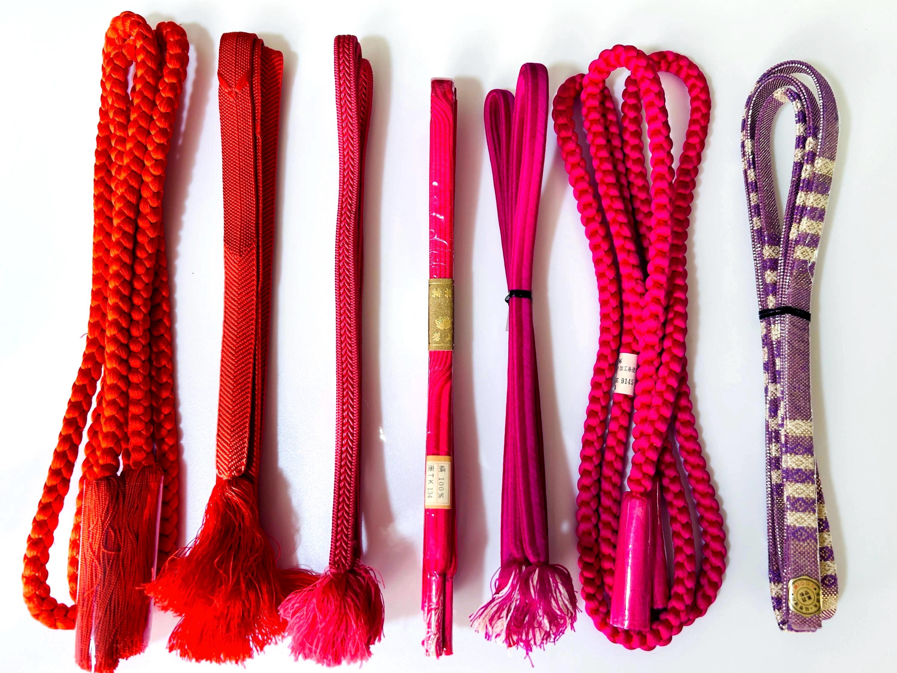 Vibrant Pink Tassel Belt NicoBlu® Cosima Sash Belt in Fuchsia Magenta Pink main image 3