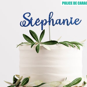 Décoration à gâteau personnalisé, joyeux anniversaire personnalisé, cake topper cartonné, pièce maîtresse, décoration de nom pour fête