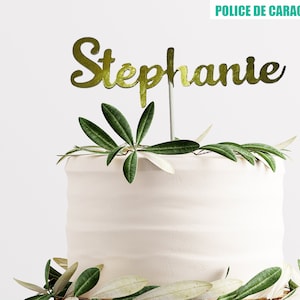 Décoration à gâteau personnalisé, joyeux anniversaire personnalisé, cake topper cartonné, pièce maîtresse, décoration de nom pour fête