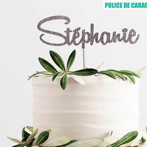 Décoration à gâteau personnalisé, joyeux anniversaire personnalisé, cake topper cartonné, pièce maîtresse, décoration de nom pour fête
