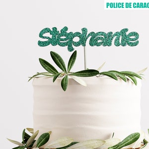 Décoration à gâteau personnalisé, joyeux anniversaire personnalisé, cake topper cartonné, pièce maîtresse, décoration de nom pour fête