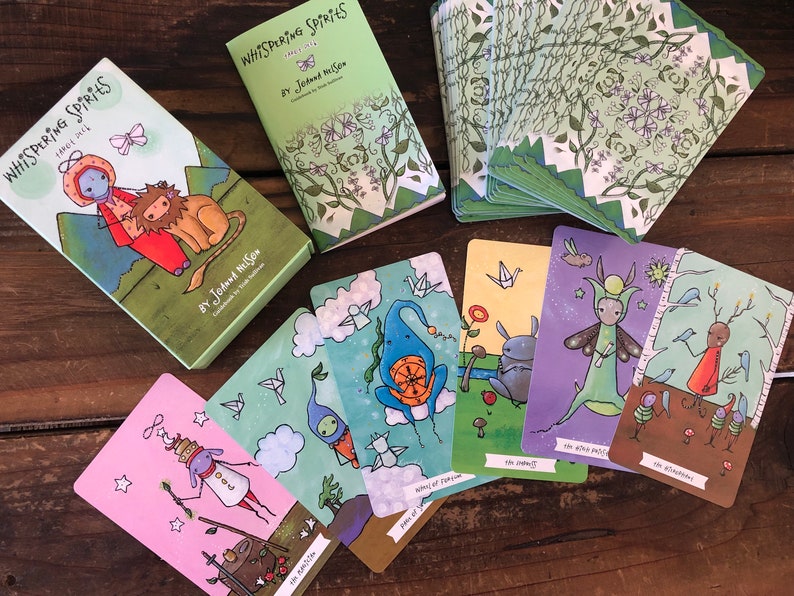 Whispering Spirits Tarot deck - Joanna Nelson Studio - inner child whimsical friendly image 2