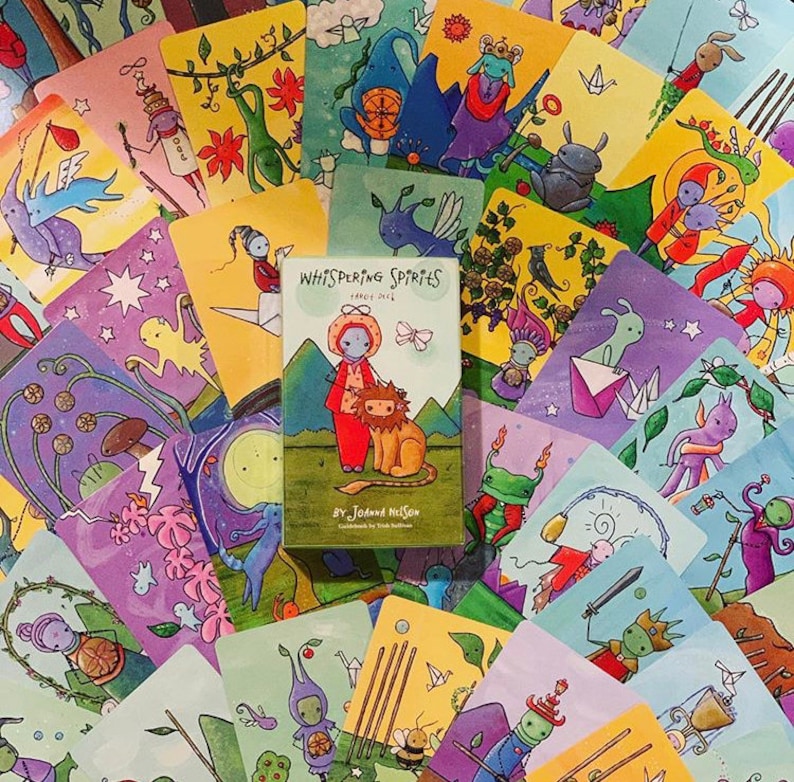 Whispering Spirits Tarot deck - Joanna Nelson Studio - inner child whimsical friendly image 4