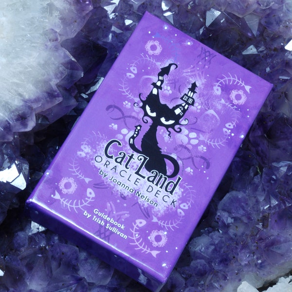 Cat Land Oracle Deck - Joanna Nelson Studio tarot katten kat grillige indie art kaarten