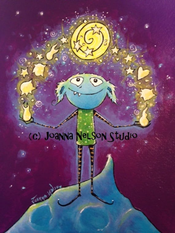 Monstarot The Illuminator Art Print Joanna Nelson Studio Etsy