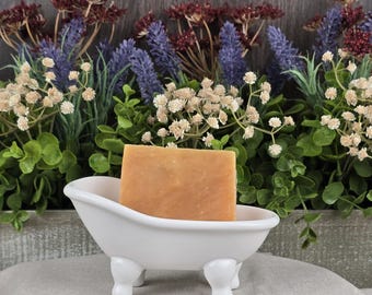 Orange + Lemongrass Natural Handmade Goat Milk Soap