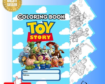 Toy Story Kids Coloring Book Printable PDF 22 Pages