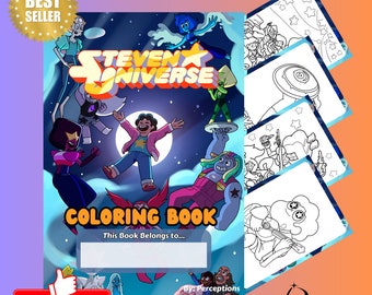 Steven Universe Cartoon Coloring Book for Kids 24 Pages PDF Print