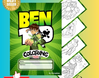 Ben10 Coloring Book Kids 24 Pages PDF Print