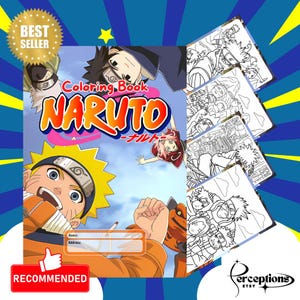 Famous Naru2 Anime Coloring Book For Kids 21 Pages PDF Print