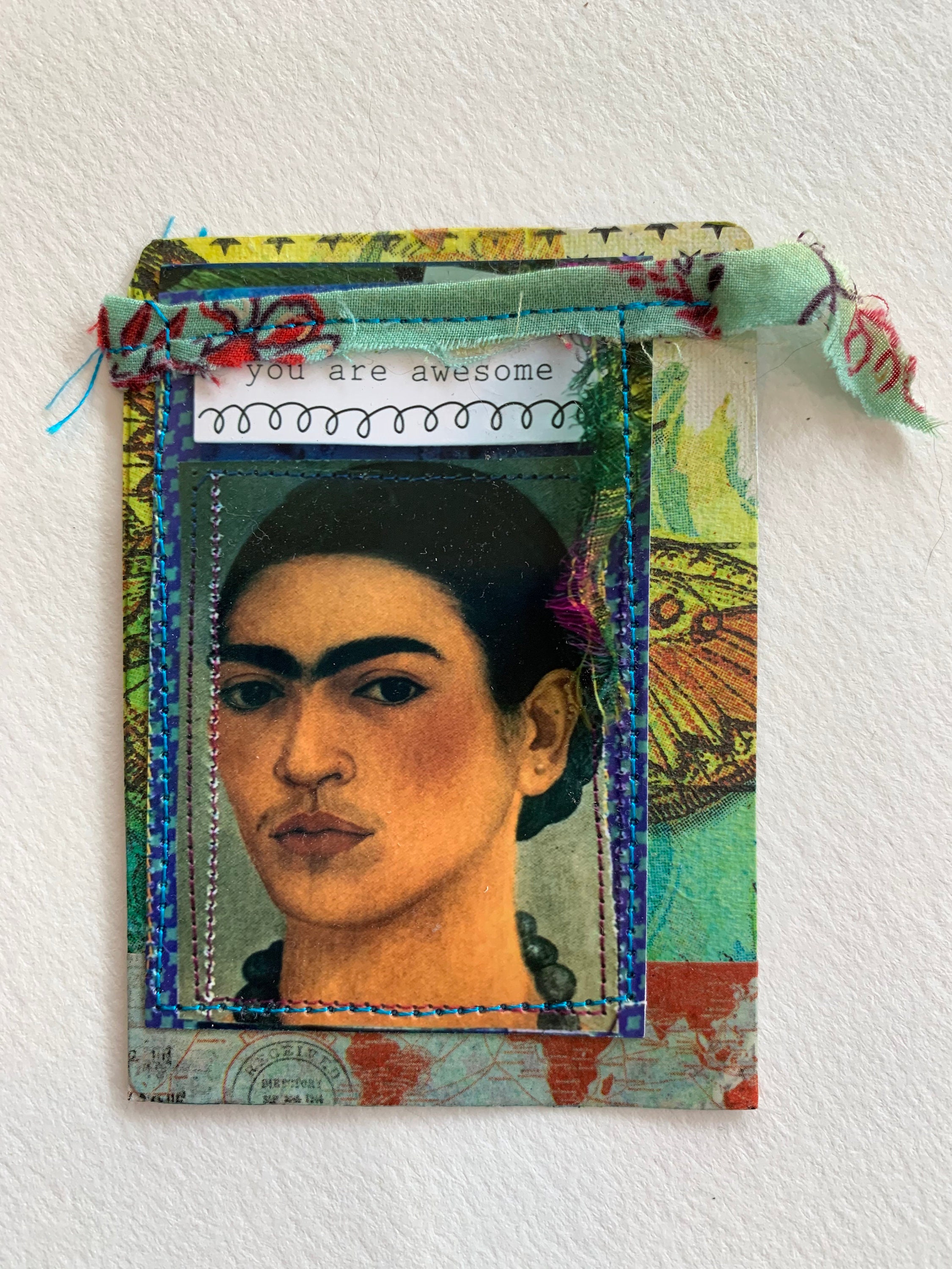 Frida Kahlo Art Card | Etsy