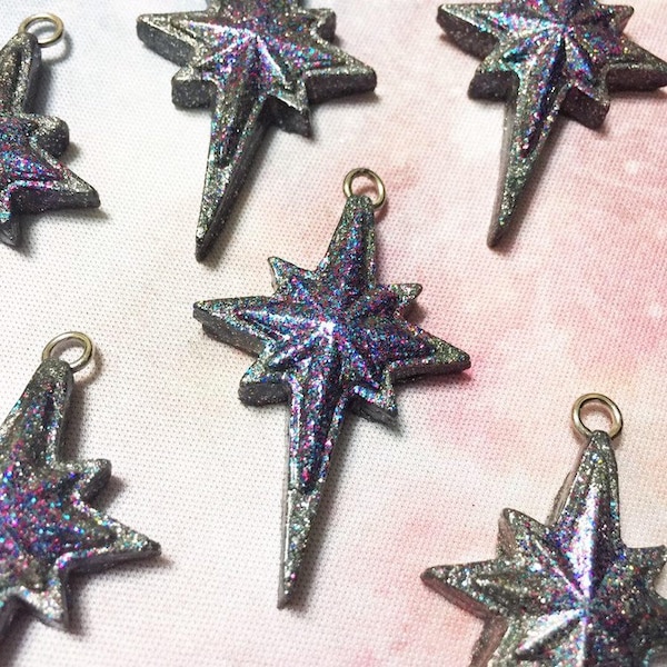 Star of Wonder: Handmade Sparklin' Vintage Star Stitch Marker for Knitters & Crocheters