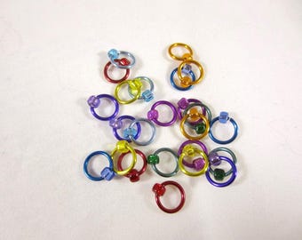 Medium Rainbow Snag Free Beaded Stitch Markers