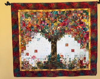 PATTERN:  Tree of Plenty, Wall Hanging Art Quilt