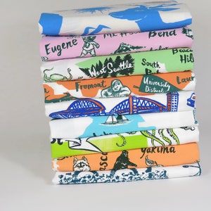 SALE Irregulars set of 4 flour sack tea towels