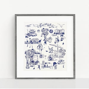 Capitol Hill Seattle Neighborhood Print
