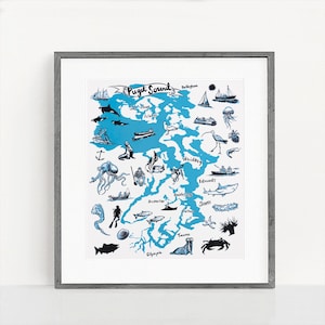 Puget Sound Washington State Druck