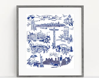 West Seattle Neighborhood Print