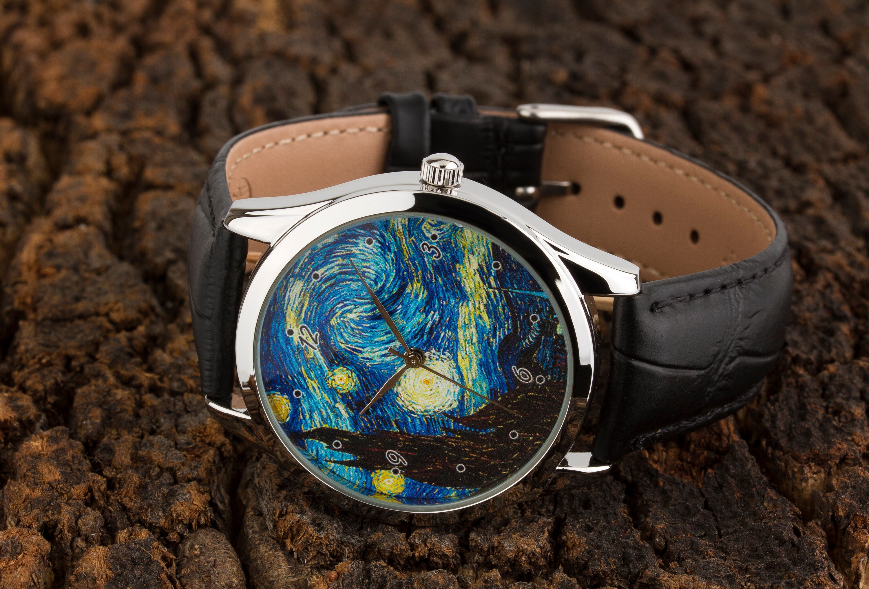 VanGogh ClassicMoments ArtWatch Van Gogh Leather Watch, Art Watch, Unisex Watch, Ladies  main image 4