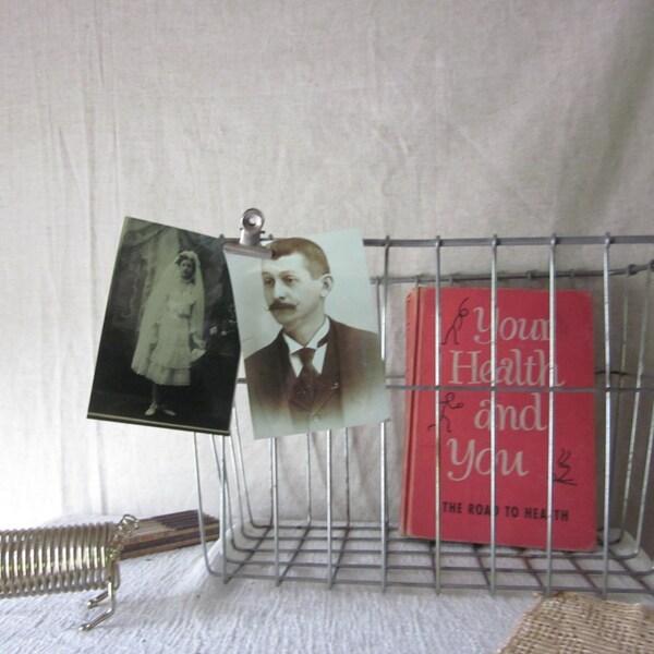 Vintage Metal Bike Basket / Wire Rack