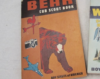 Vintage Boy Scouts Book BEAR Cub Scout Book 1970 Scouts Of America Illustrated Scouts Book w/ Lot of Information & Contents 31 Pages Book