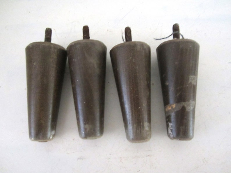 Vintage Mid Century Furniture Legs 4 Wood Furniture Legs Sofa Etsy