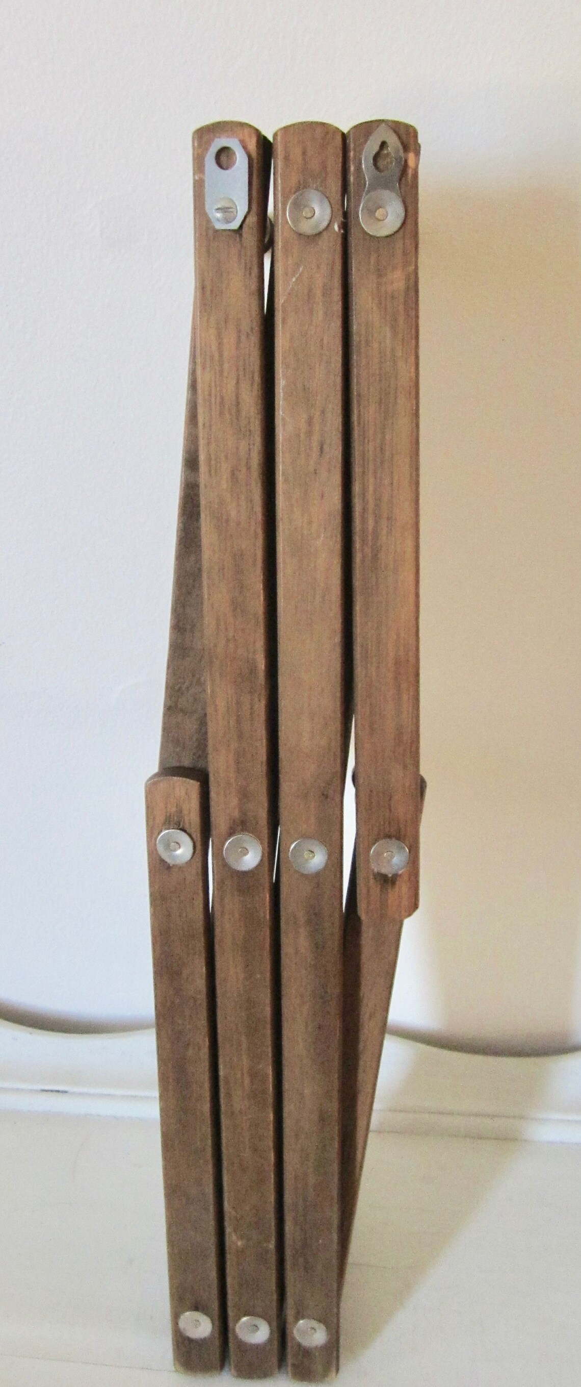 Vintage Accordion Expandable Wall Rack 10 Hook Pegs Wall Decor Etsy