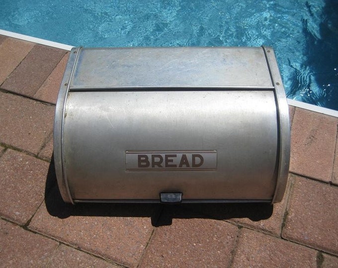 Vintage Kromex Aluminum Bread Box Etsy