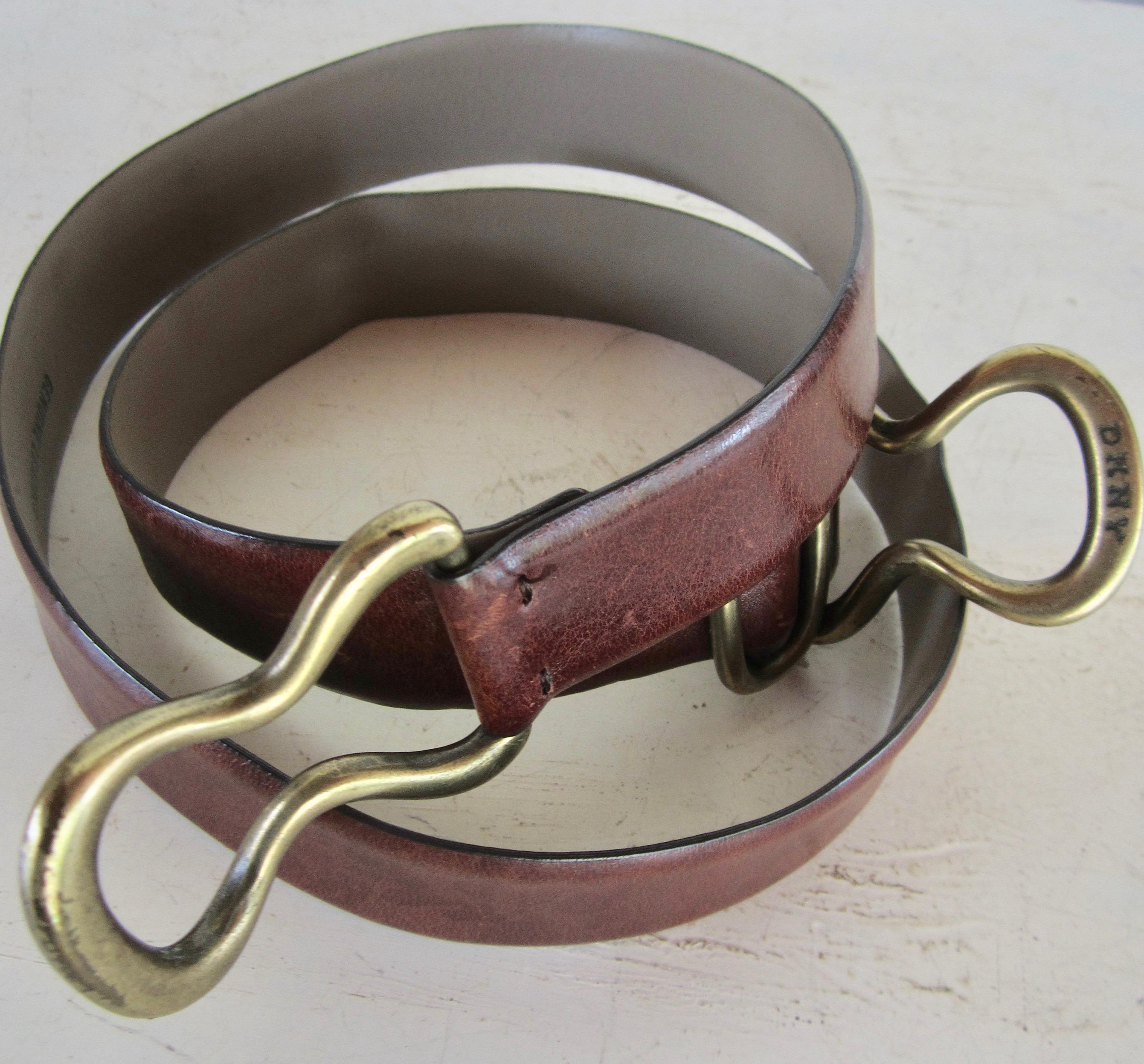 Dkny Leather Belt - Etsy