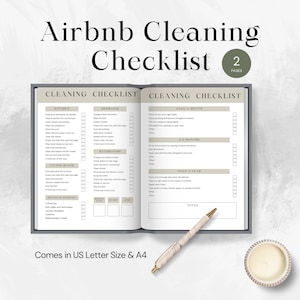 Airbnb Cleaner Checklist, Airbnb Cleaning Checklist, Air bnb Cleaning Checklist, Airbnb Cleaning Checklist Template, Editable Airbnb Canva