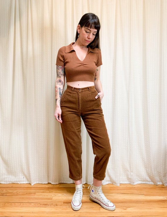 80s brown fitted cords - image 4