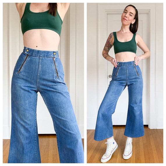70s Double zip 70s bell bottom jeans