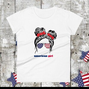 American Girl in Pigtails-Women's short sleeve t-shirt
