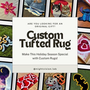 Custom Tufted Rug – Personalized Rugs for Home & Gifts
