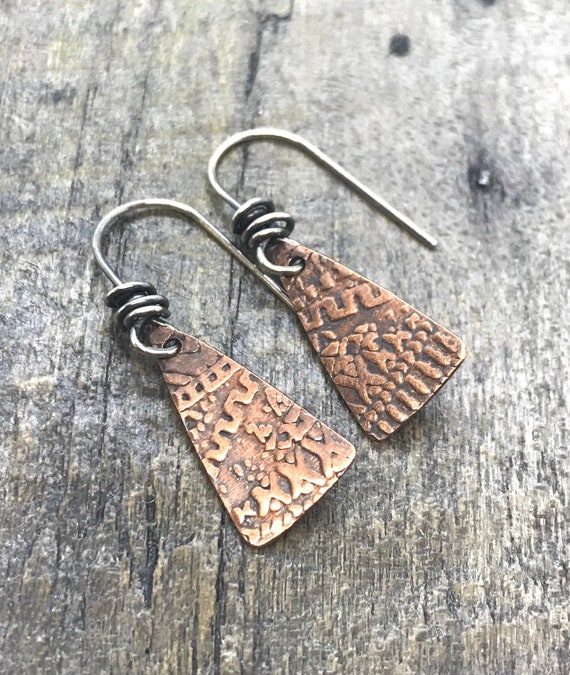 Etsy copper deals earrings