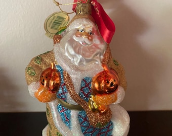 VINTAGE Waterford Holiday Heirlooms Autumn Santa - Rare - Halloween Santa