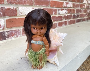 Vintage Hawaiian Doll | 1950's Hula Doll | Elsie Denny Doll - Etsy
