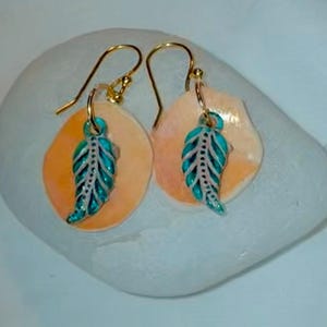 Handmade Cape Cod Conch Shell Earrings
