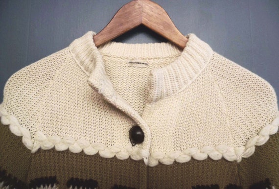 60's wool cardigan / vintage sweater jacket / tex… - image 2