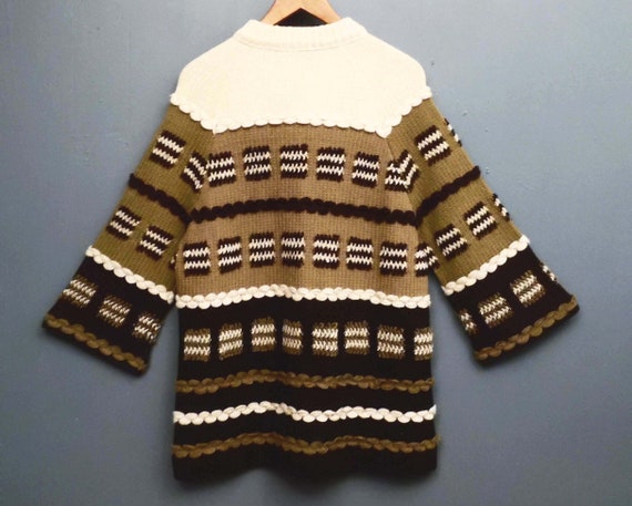 60's wool cardigan / vintage sweater jacket / tex… - image 9