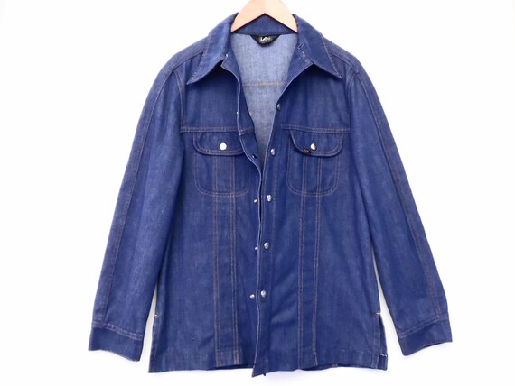 's LEE Denim Shirt Jacket / Vintage Leisure Suit / Jeans   Etsy