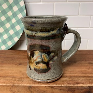 Vintage Extra Large Studio Pottery Coffee Mug