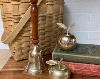 Vintage Brass School or Apple Bell
