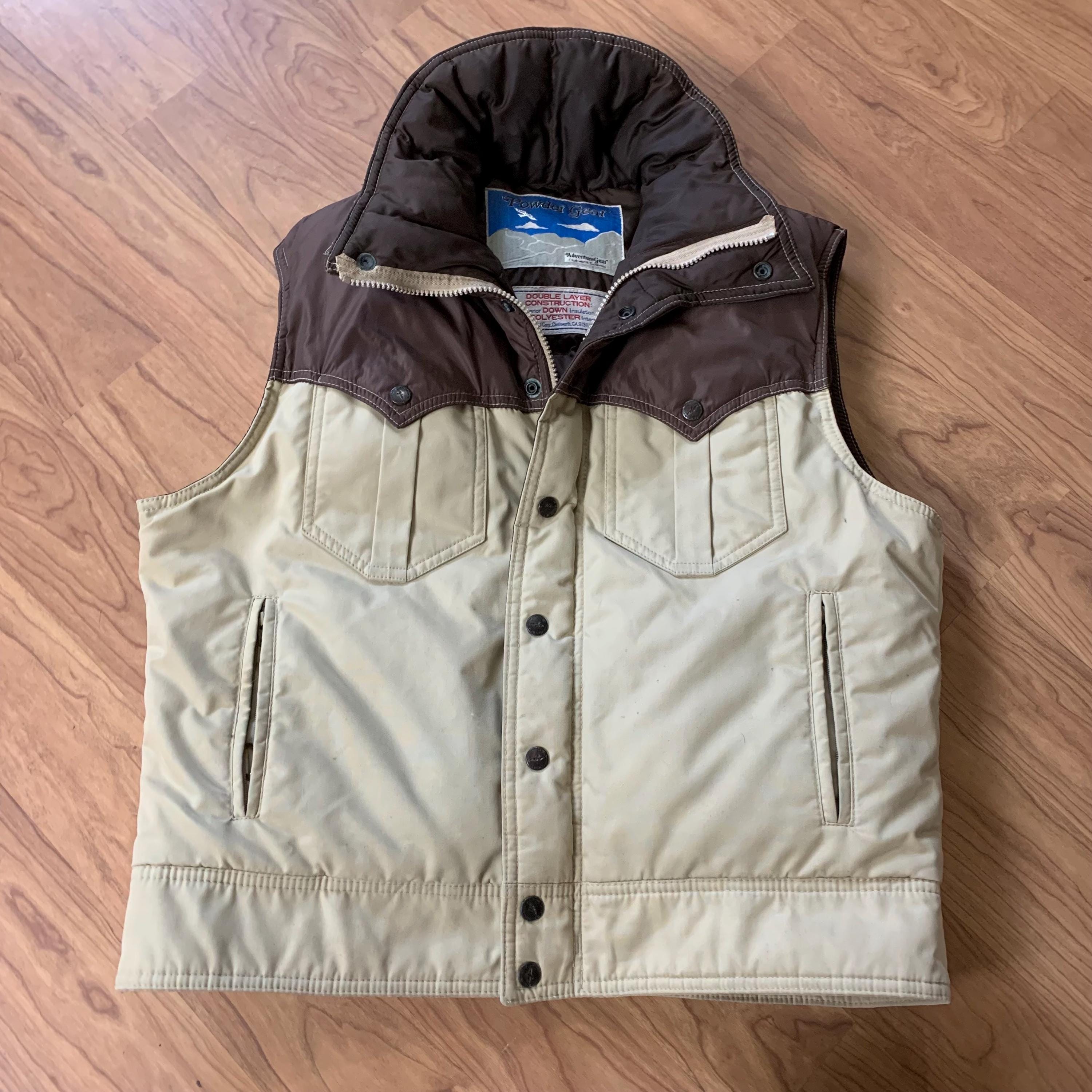 Vintage Western Puffer Vest - Etsy