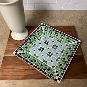 Vintage Mosaic Tile Plate