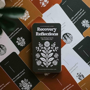 Jeu de cartes Affirmations Réflexions de rétablissement | Affirmations de sobriété | Style de vie sobre | Motivation pour un mode de vie sobre | Cadeau de récupération : sobriété