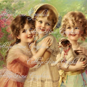 Schwestern und Freunde große Format digitaler Download viktorianischen Bild kaufen 3 Get one Free
